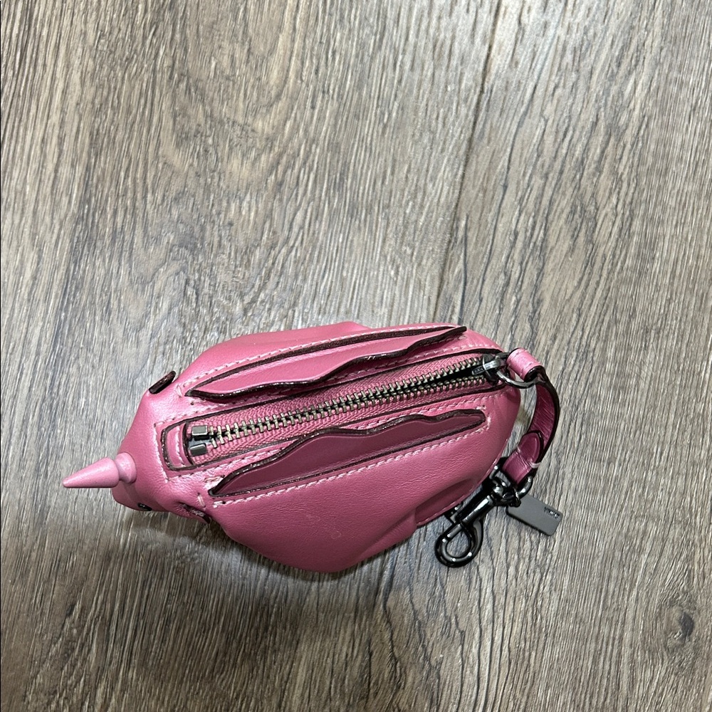 Coach Pink Coin Purse with Clip - Picture 2 of 6